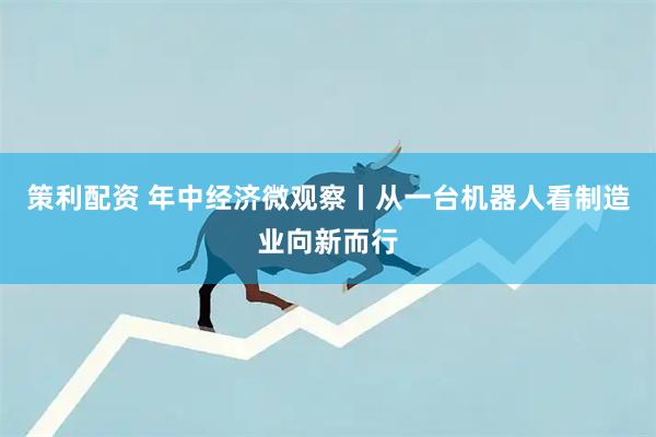 策利配资 年中经济微观察丨从一台机器人看制造业向新而行
